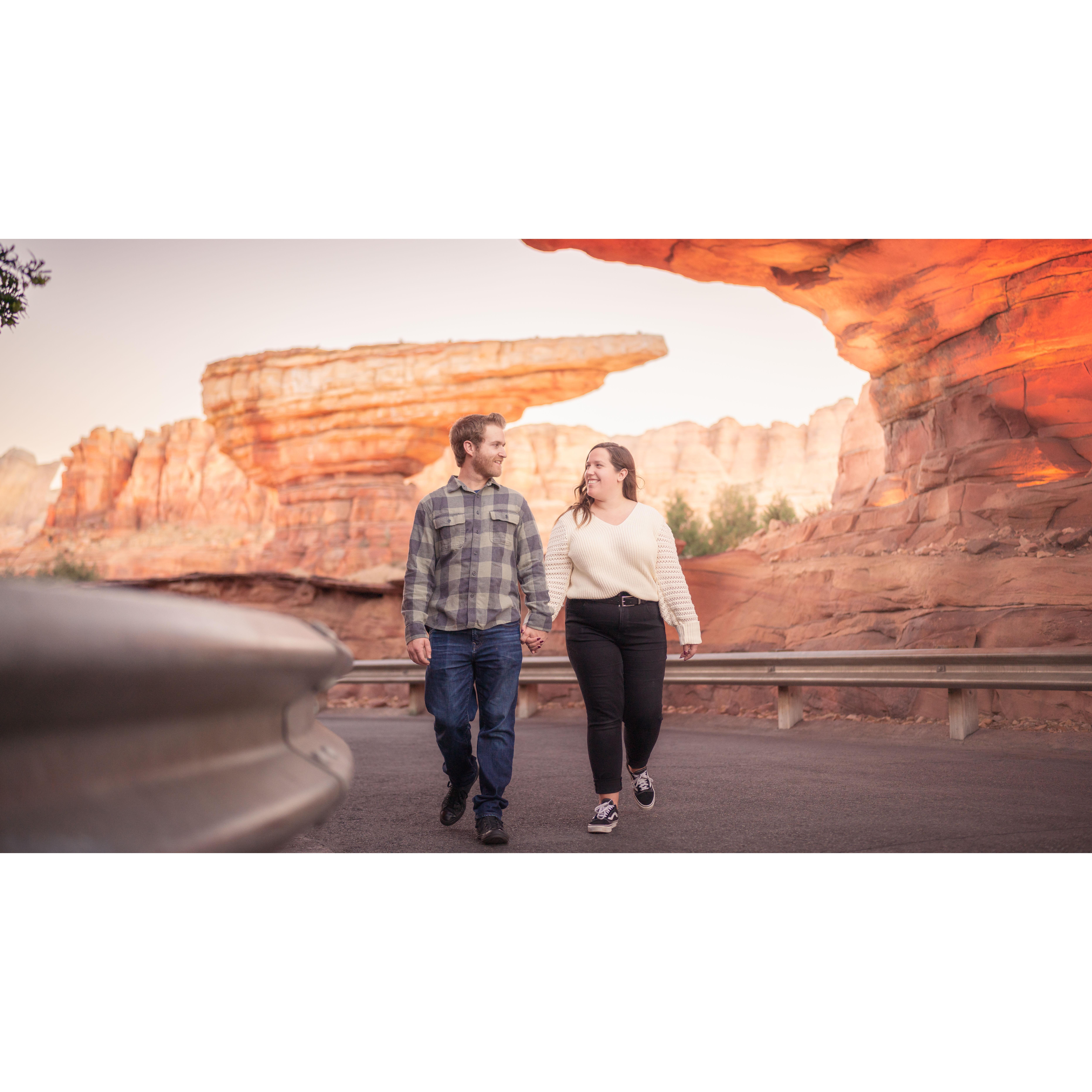Our Disneyland photoshoot, turned first engagement shoot!