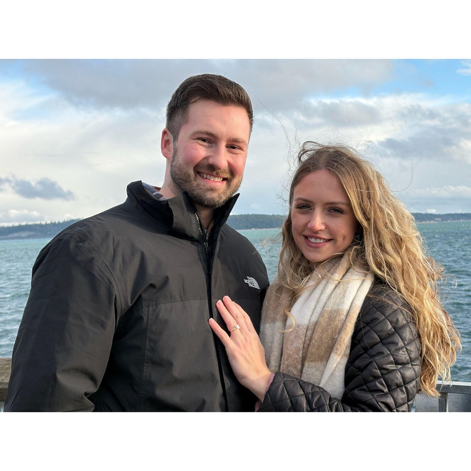 Right after we got engaged in Port Townsend.
