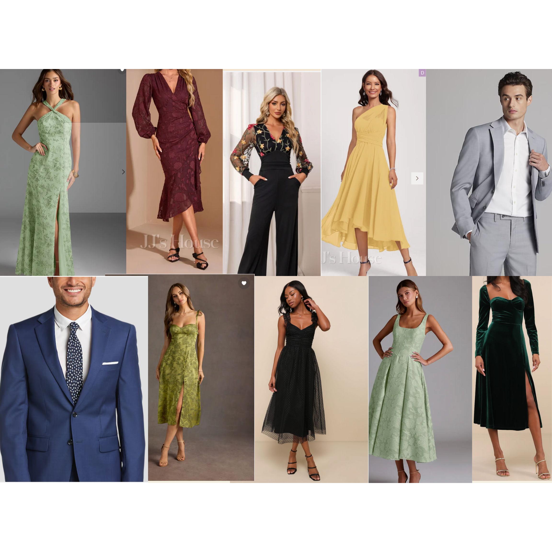 These are just examples to help you get a feel for the vibe. Wear what makes you feel good and weather-ready!