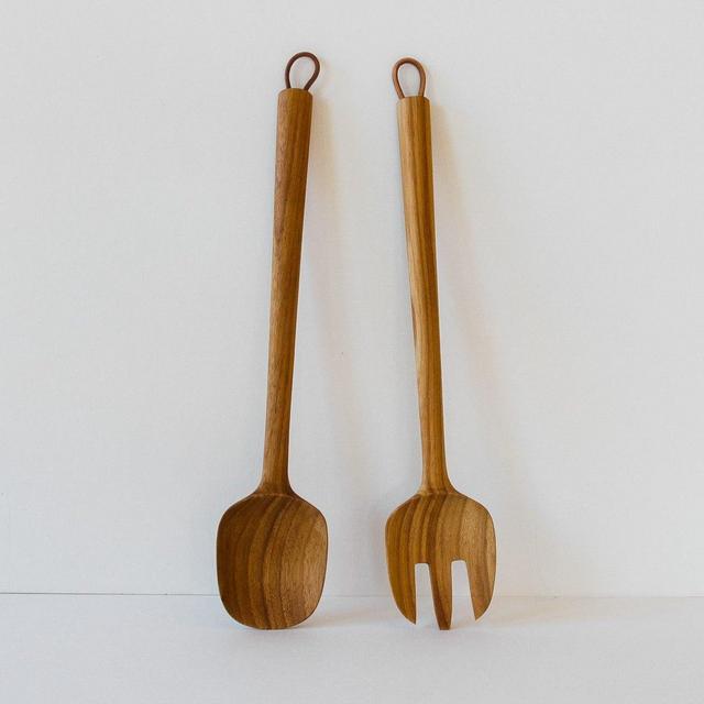 Teak Salad Servers