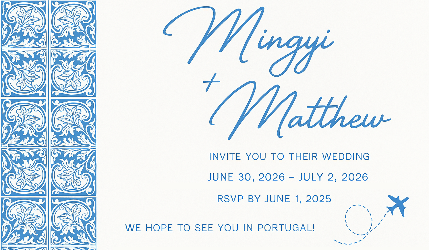 The Wedding Website of Mingyi Wu and Matthew Ventures