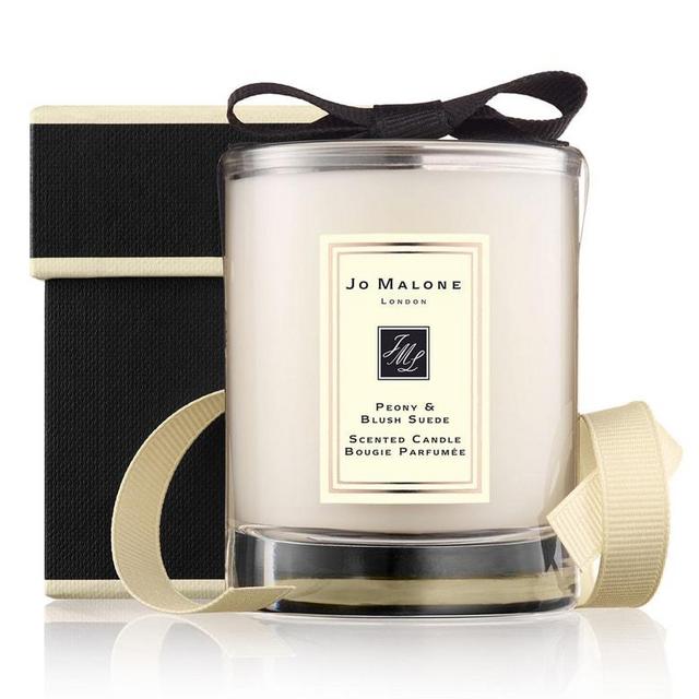 Peony & Blush Suede Travel Candle