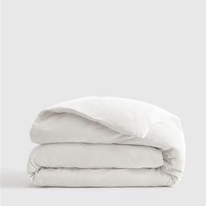 Size King - White Luxury Organic Signature Sateen Duvet Cover