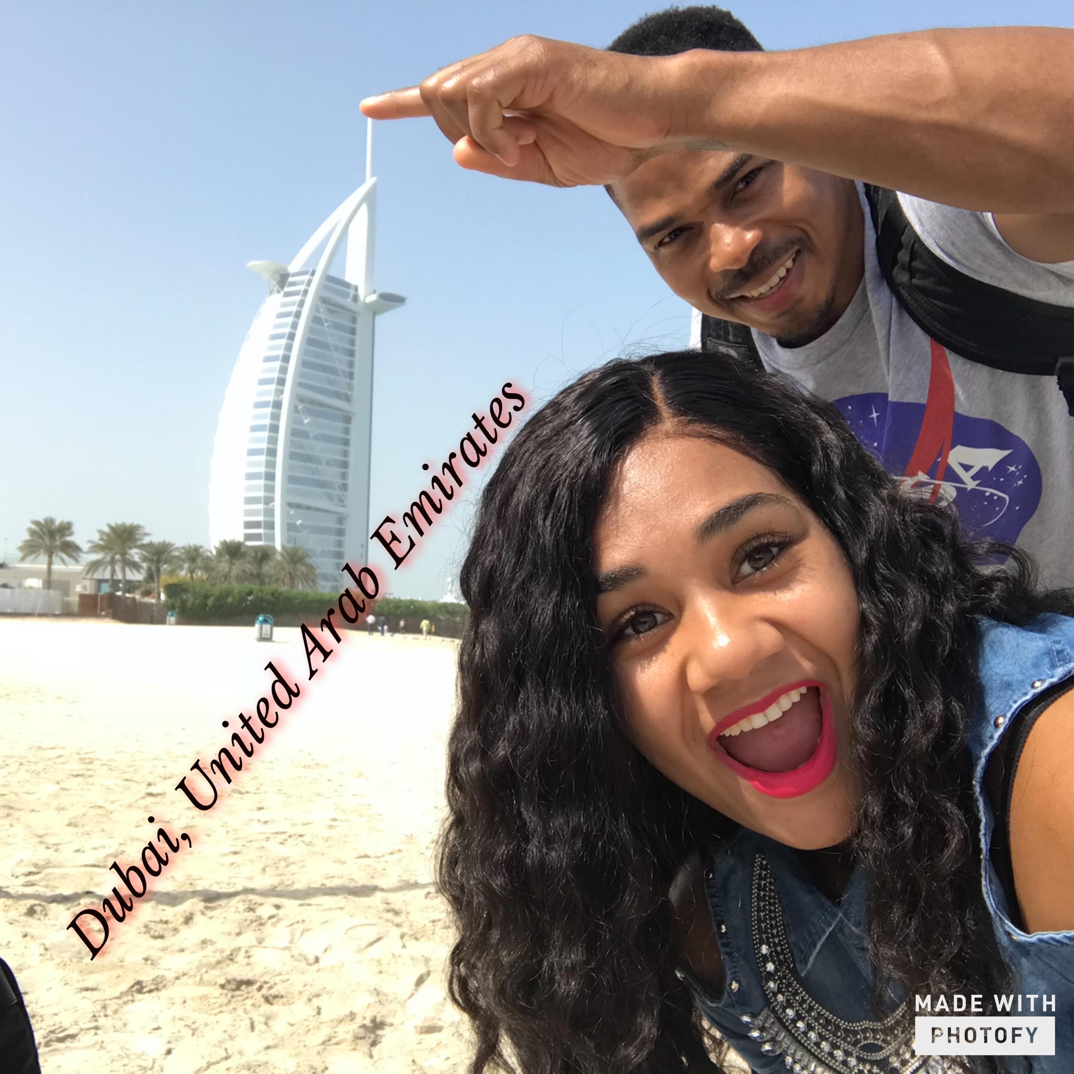 Burj Al Arab Jumeirah- The only 7 star hotel in the world. We admired it from the outside. haha