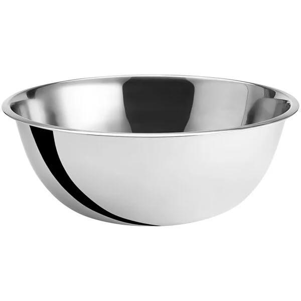 Fonteme Stainless Steel 13 QT Mixing Bowl | Home & Commercial Quality | Flat Bottom | Cooking, Baking, Meal Prep [1PK]