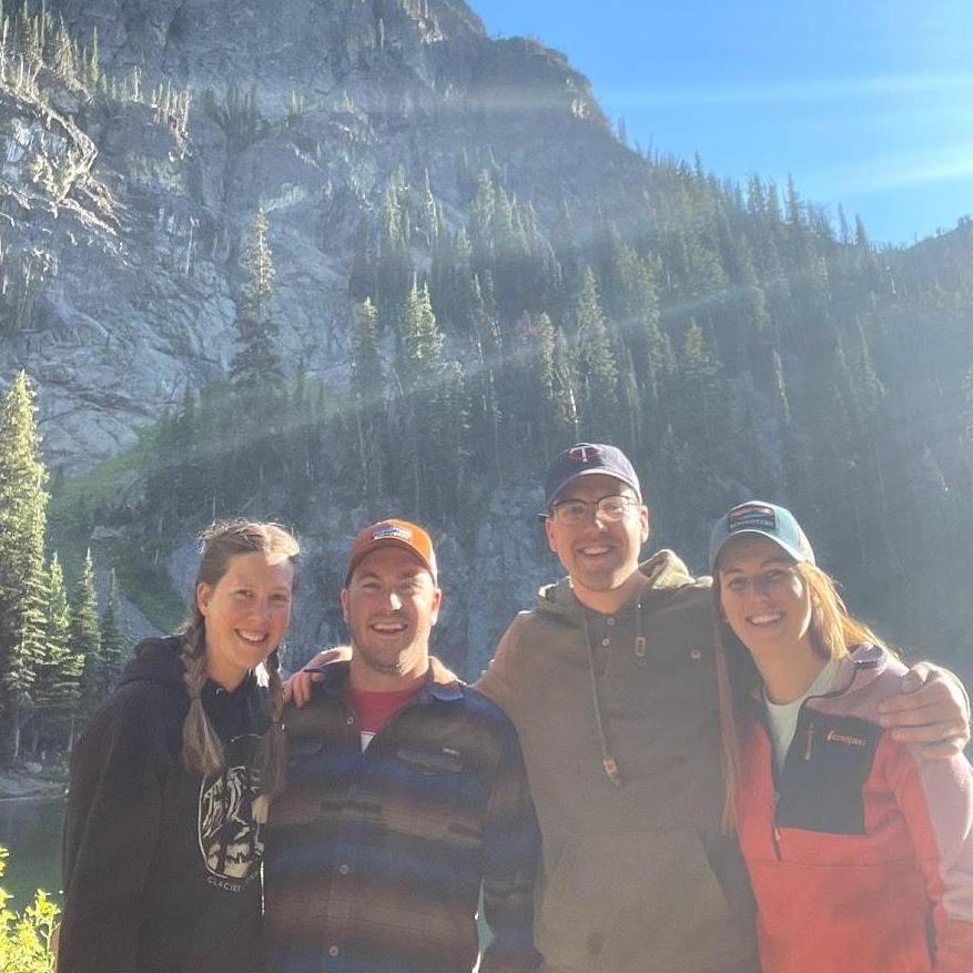 Evan and Whitney were the ultimate hype crew after our engagement!