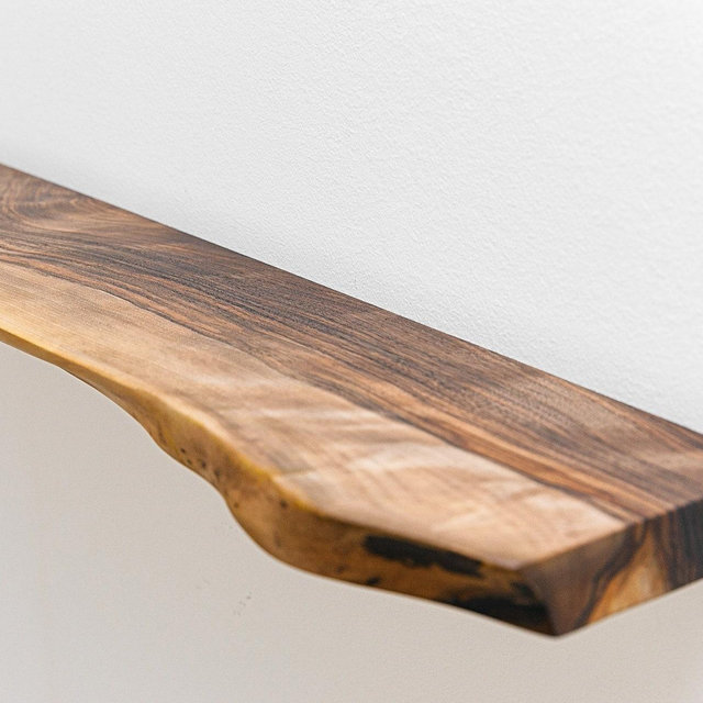 Live Edge Walnut Floating Shelves, Reclaimed Industrial Wooden Floating Shelves, Farmhouse Heavy Duty Floating Shelves, Bathroom Shelf