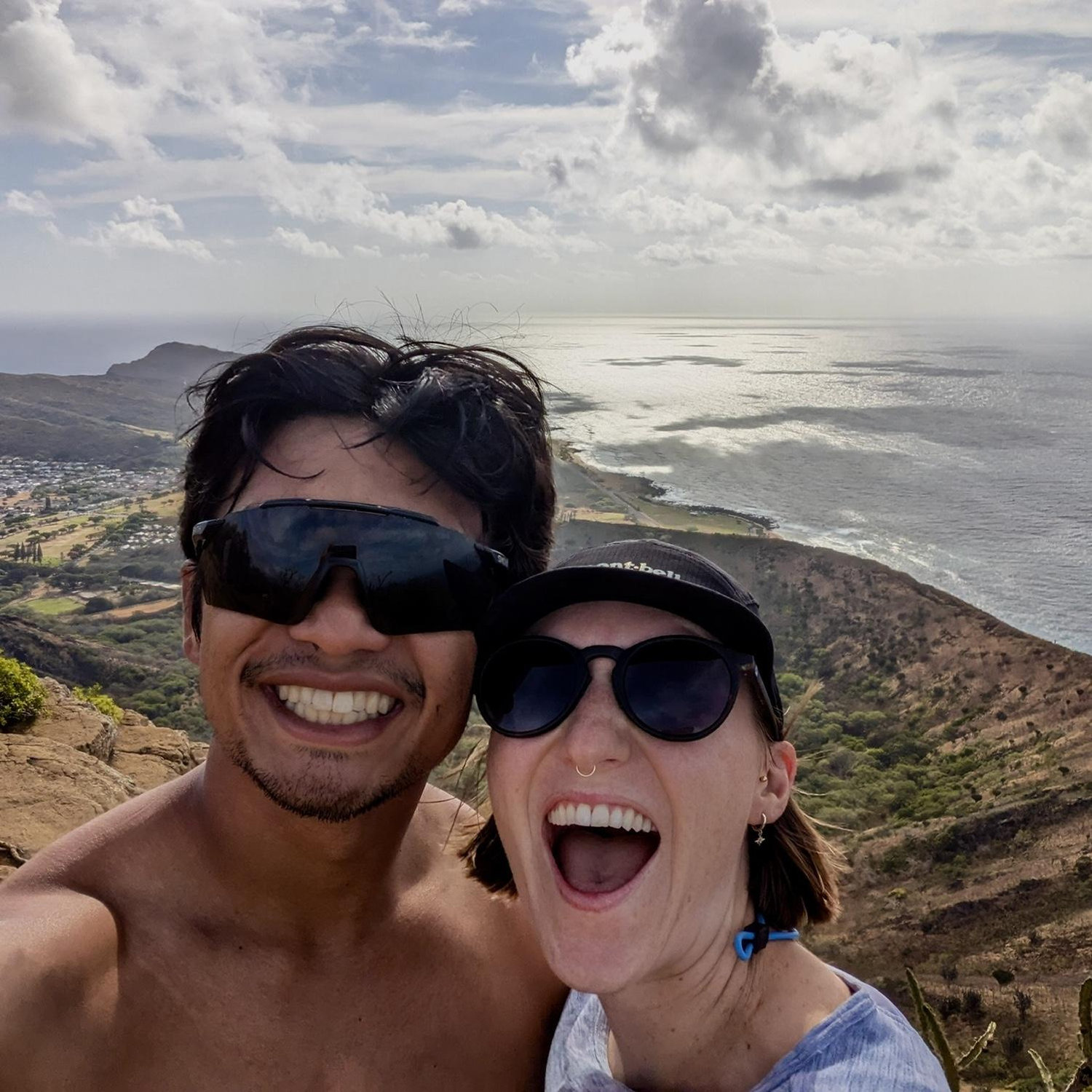 Visiting Noah’s family in Hawaii for the first time