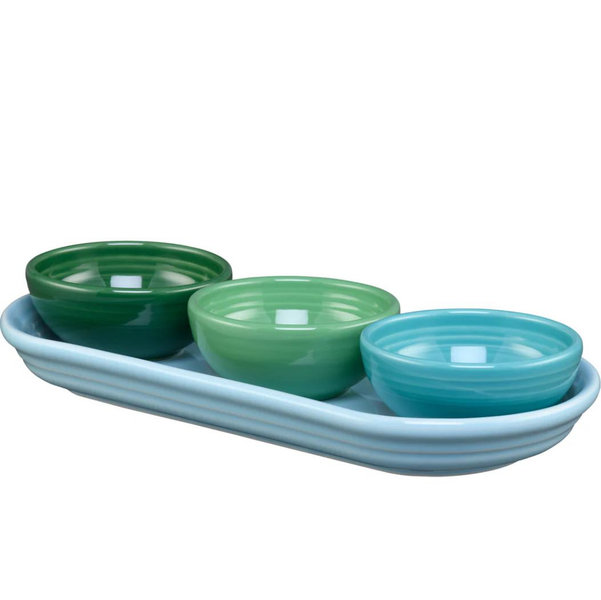 Aegean Mixed Colors 4-Piece Condiment Set