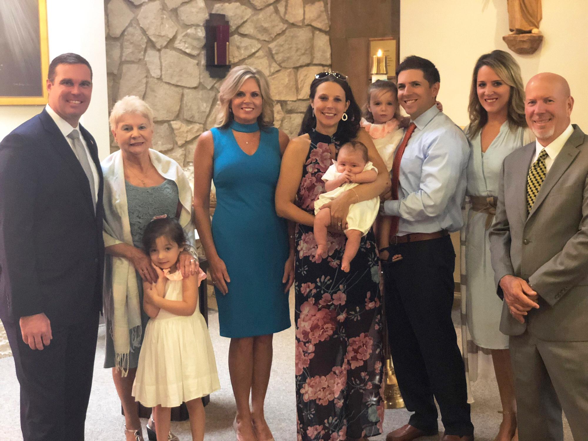Colin’s Baptism in Indiana, PA - Eric is Colin’s Godfather