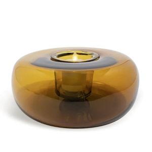 K. Lawrence Collection Glass Tubular | Luminara Flameless | Amber