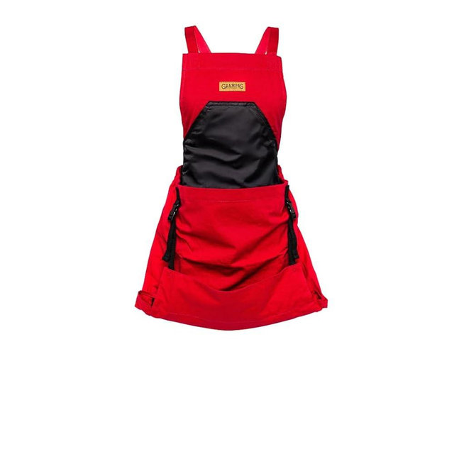 Grampa's Garden Apron - Cross Back Gardening Apron With Pockets For Women & Men | Harvest Apron with Large Kangaroo Pouch