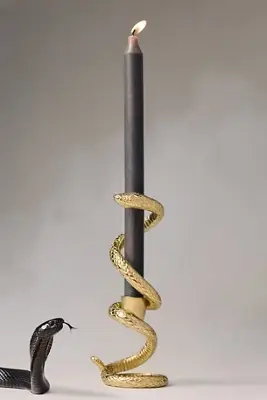 Adelle Snake Taper Candle Holder