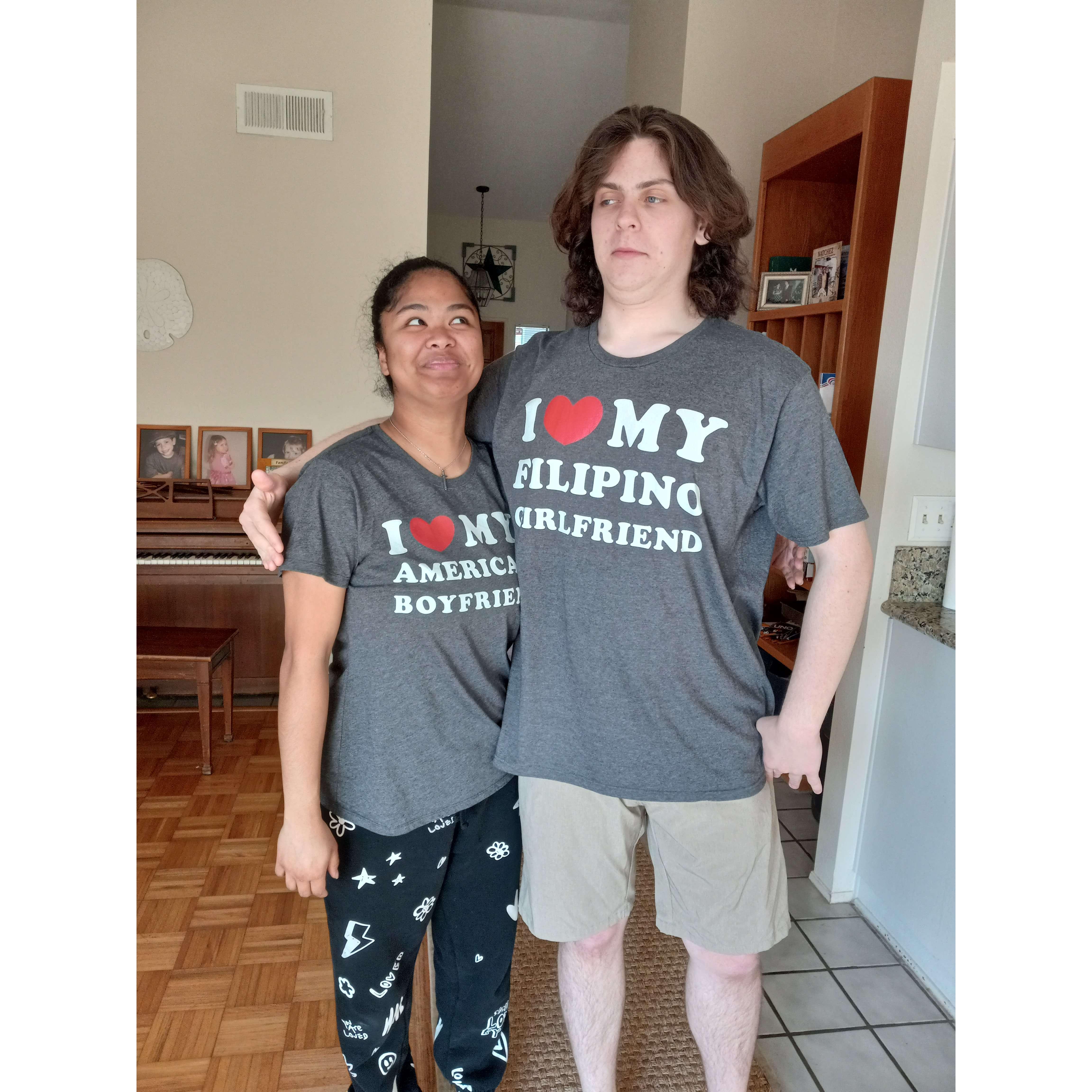 (February 15, 2024):  The BEST shirts of all time. Conlan found them on Amazon.