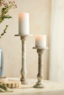 Toronto Marble Pillar Candle Holder