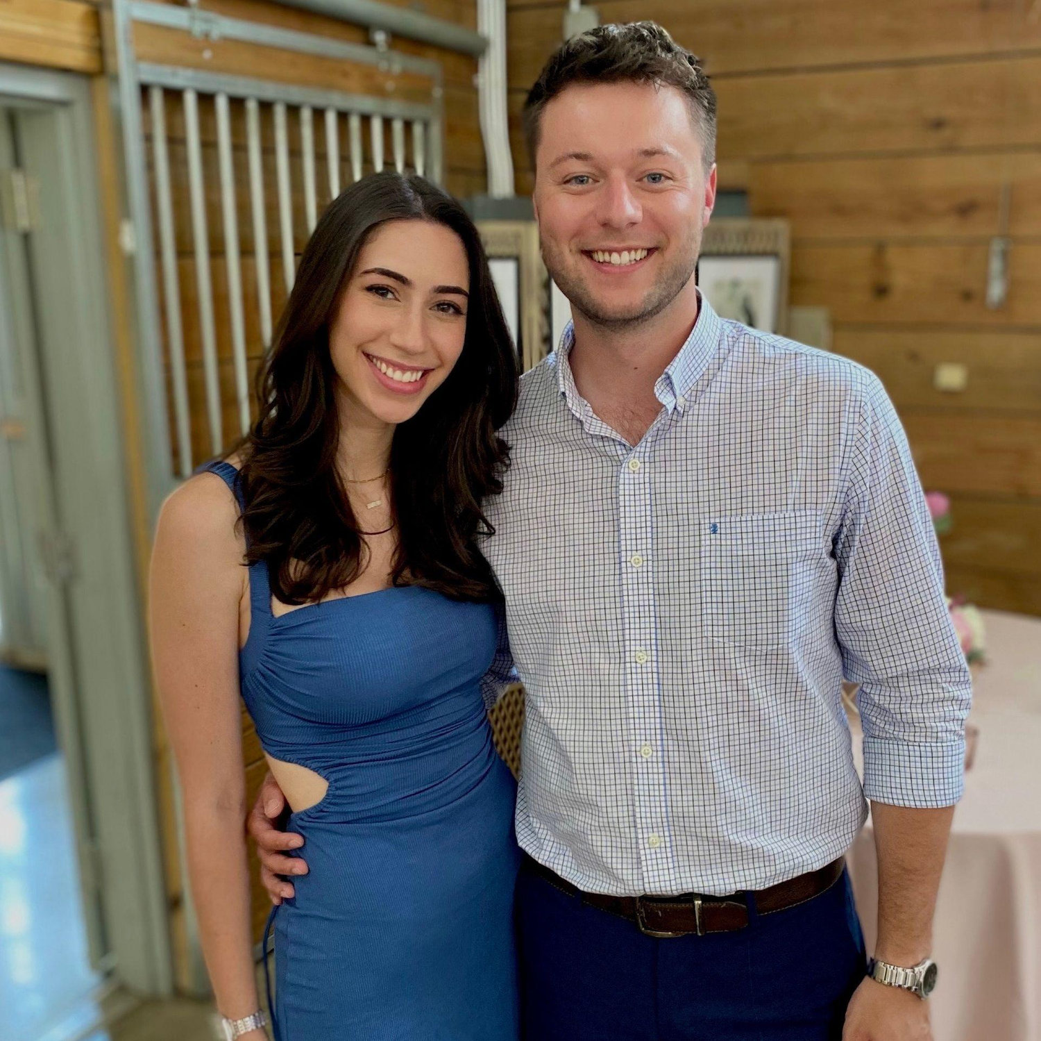 Our first wedding together