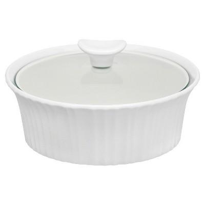 Pyrex - Corningware 1.5qt Casserole with Glass Cover White