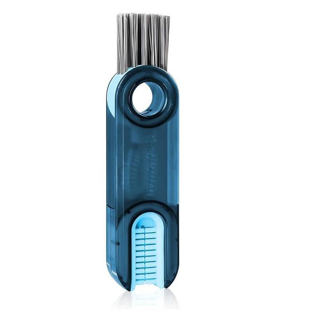 Hiyniaz 3 in 1 Bottle Brush, Crevice Gap Cleaning Brush, Multifunctional Water Bottle Cleaning Tools, Multipurpose Tiny Cup Lid Brush Cleaner, Blue Cup Brush (Cup Brush-Blue)