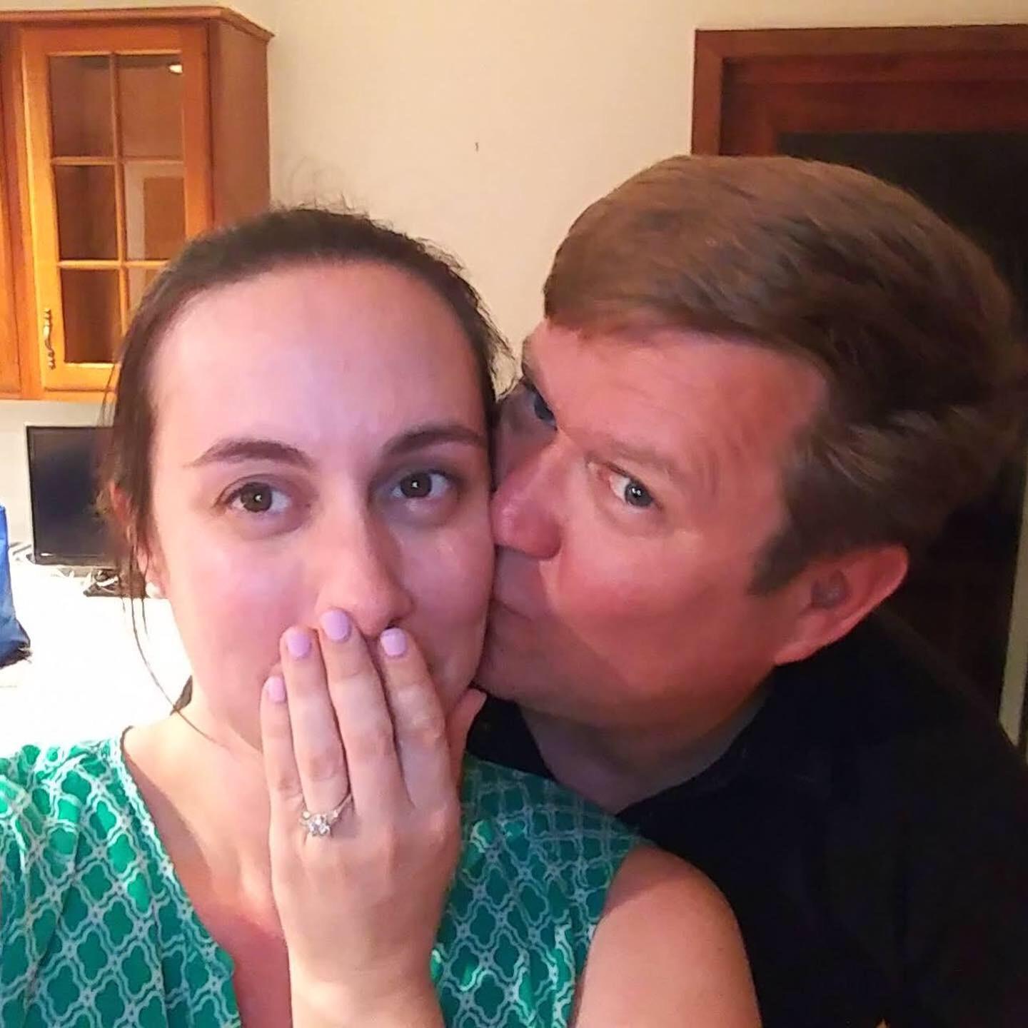 Engagement night - Jay surprised me with the ring on our first night in our new home!