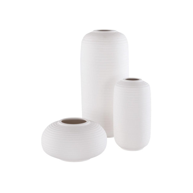 Sora Ceramic Vase Set Of 3 - RDC4016 - Ivory - Safavieh