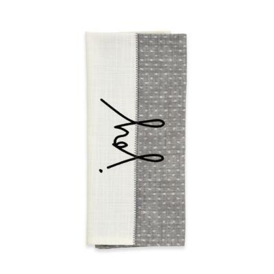 ED Ellen DeGeneres™ Joy Flat Woven Kitchen Towel in Grey