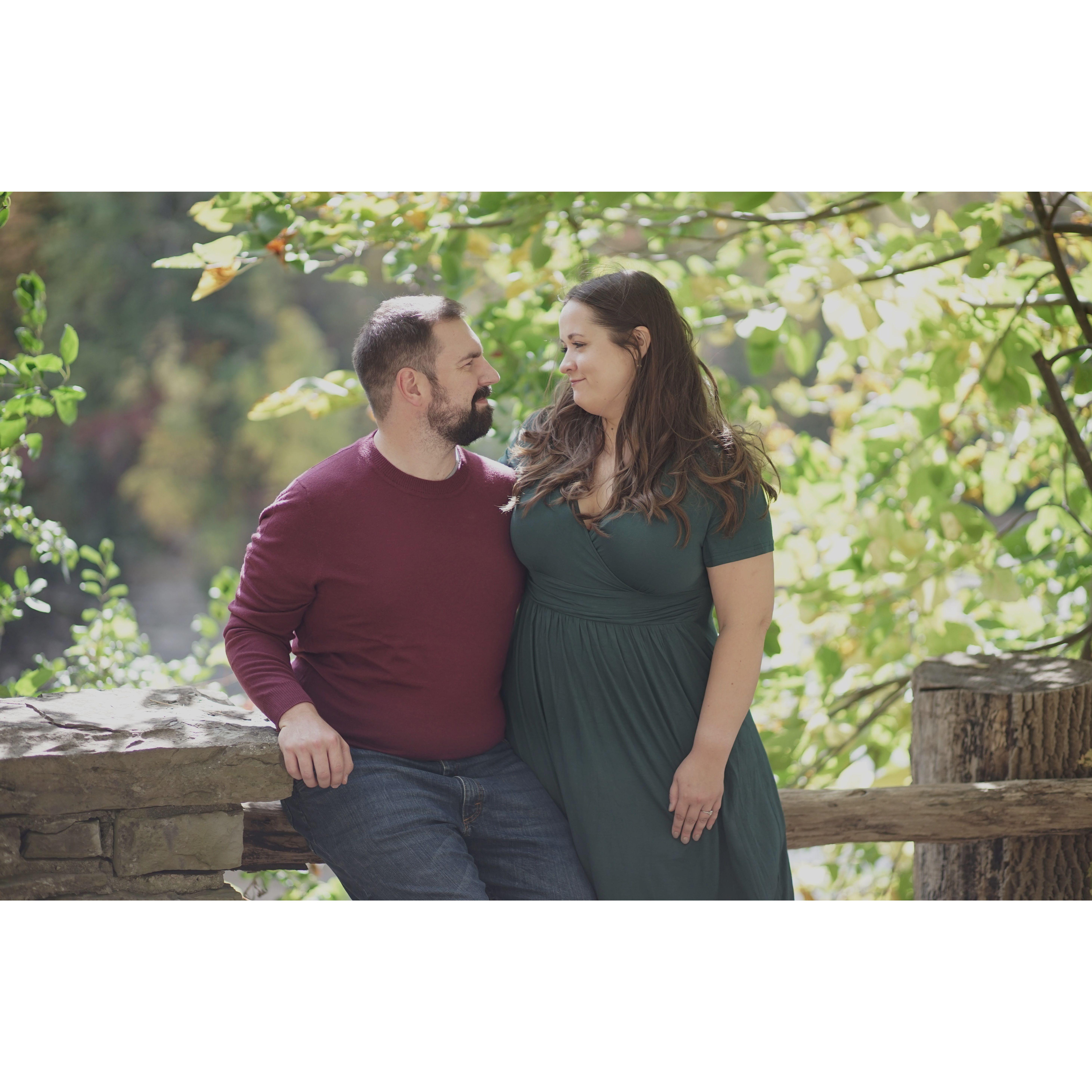 From our engagement shoot at Letchworth State Park.