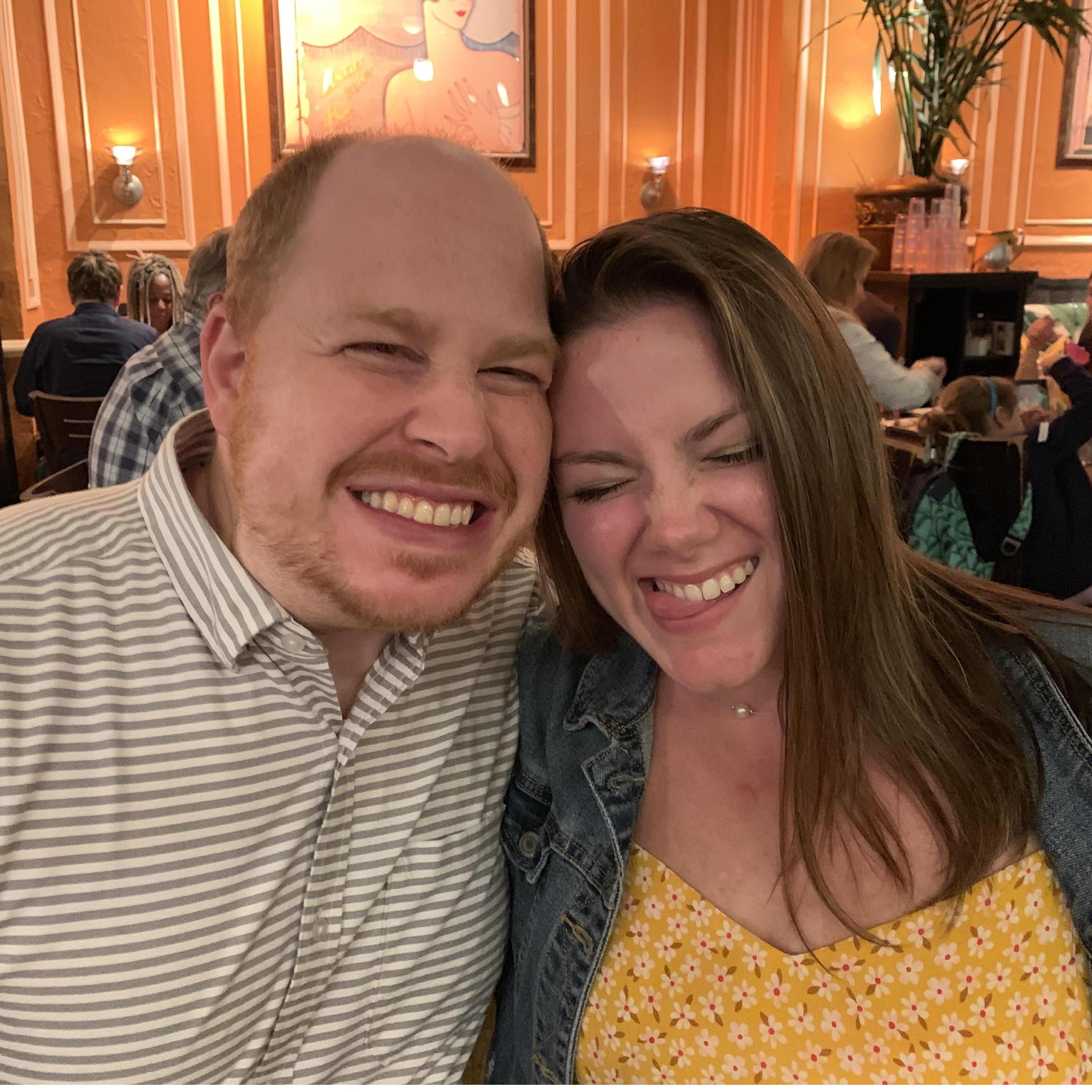 You know it's love when you both make goofy faces without telling the other <3