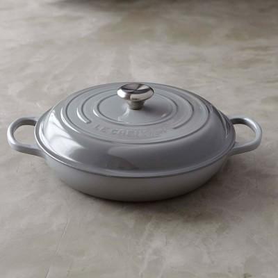 Le Creuset Signature Enameled Cast Iron Braiser - French Grey