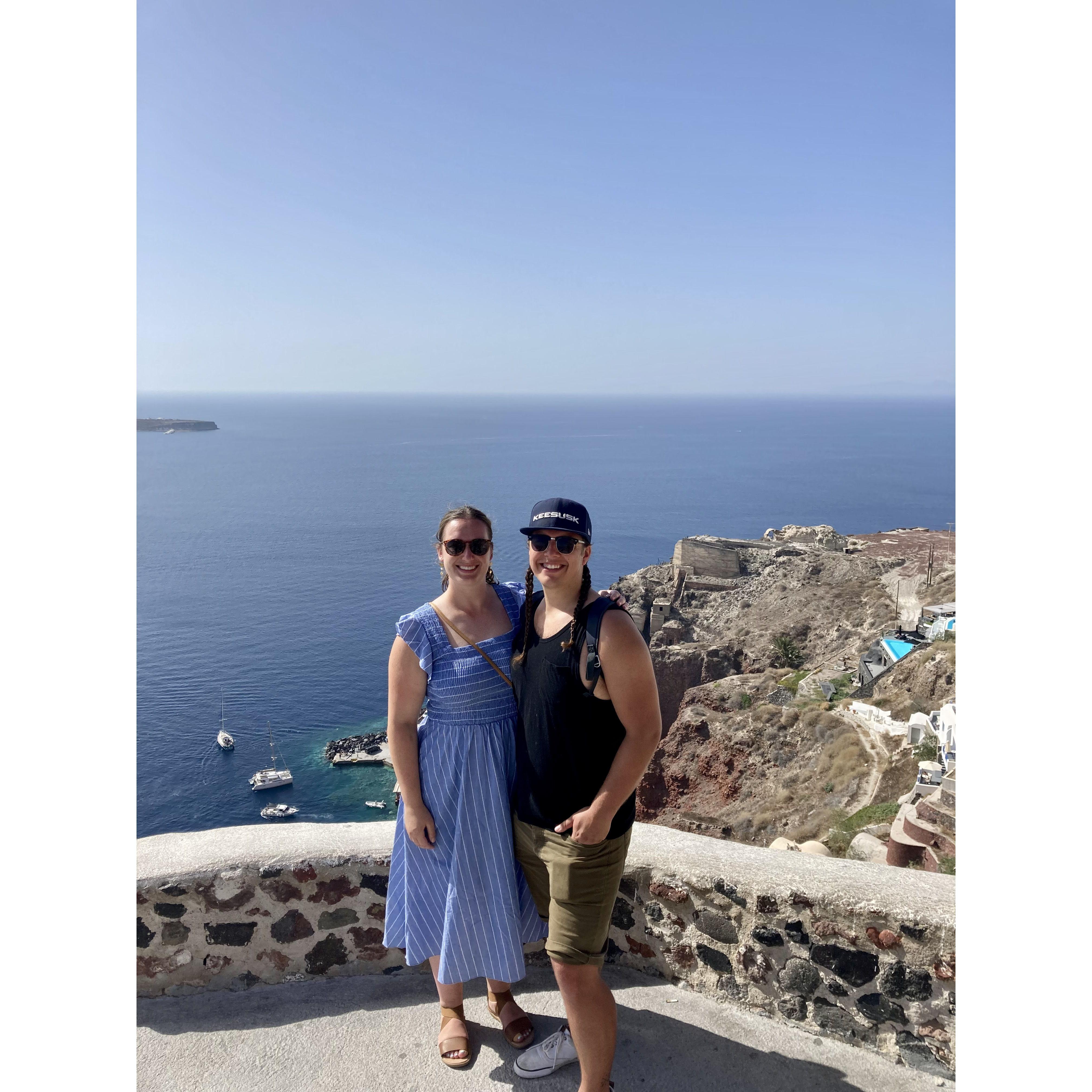 Santorini, Greece where we got engaged!