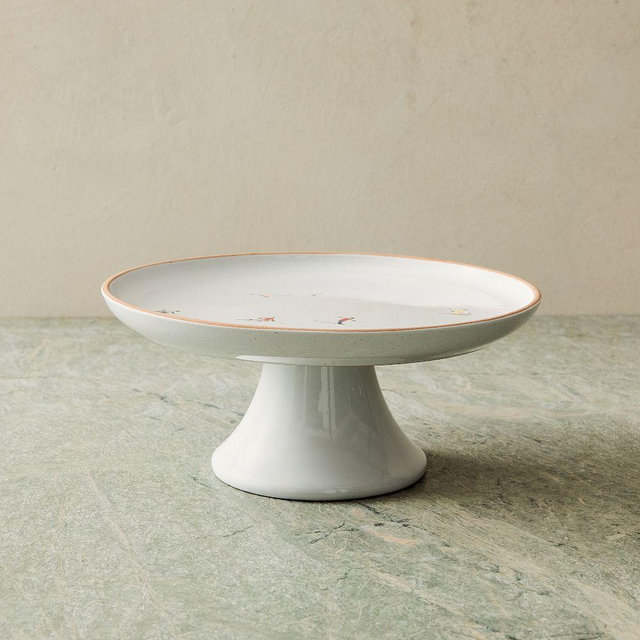 Holiday Skier Serveware, Cake Stand, Each