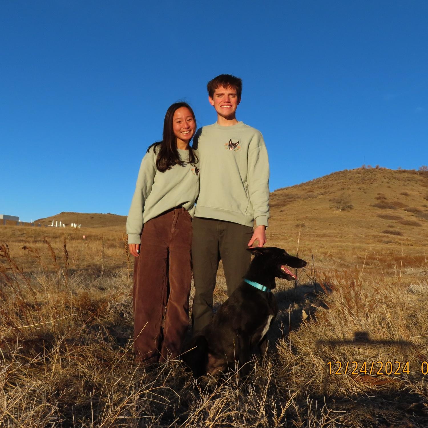 December 2024 - matching Duchy sweaters!