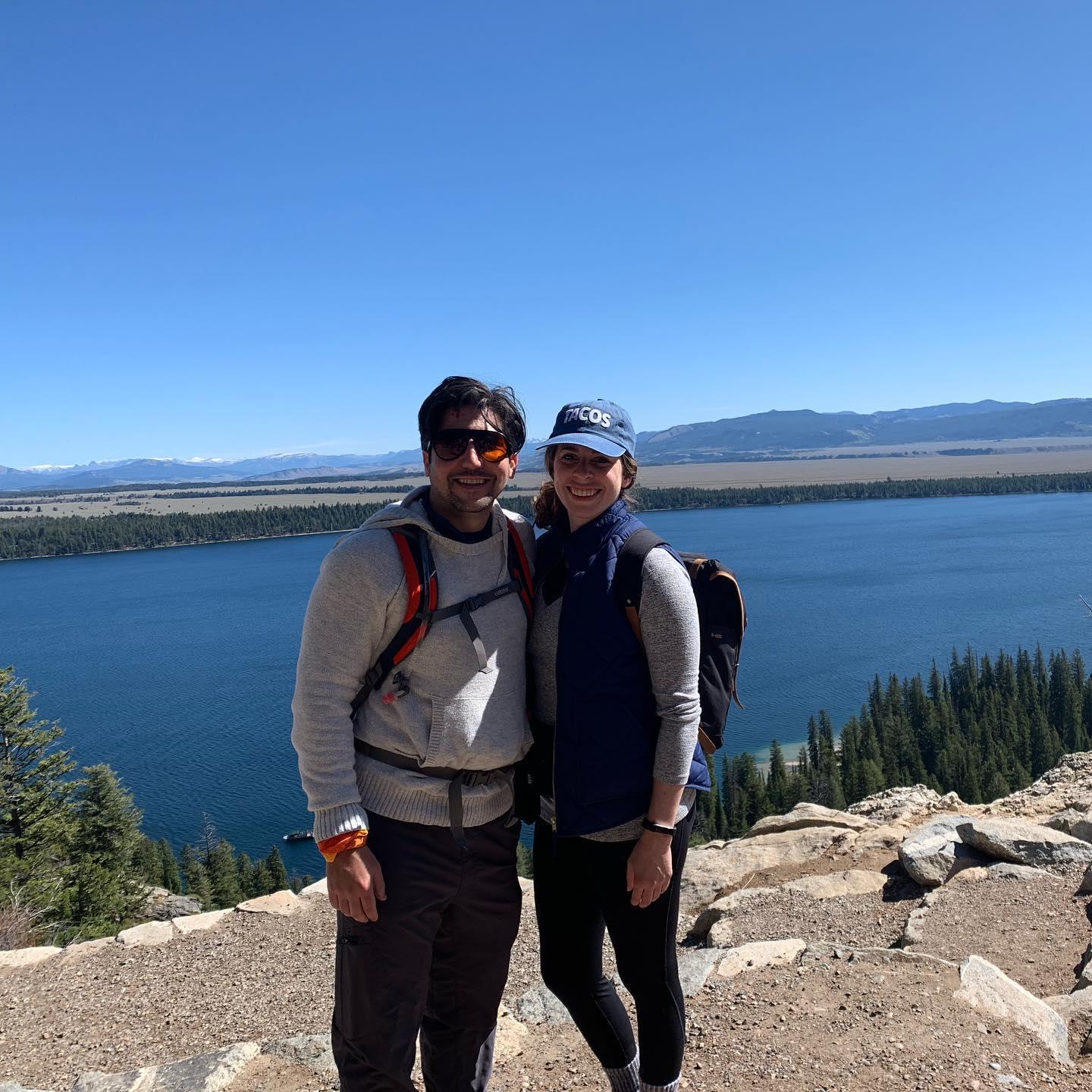 On one of our favorite hikes of all time in the Grand Tetons, September 2019