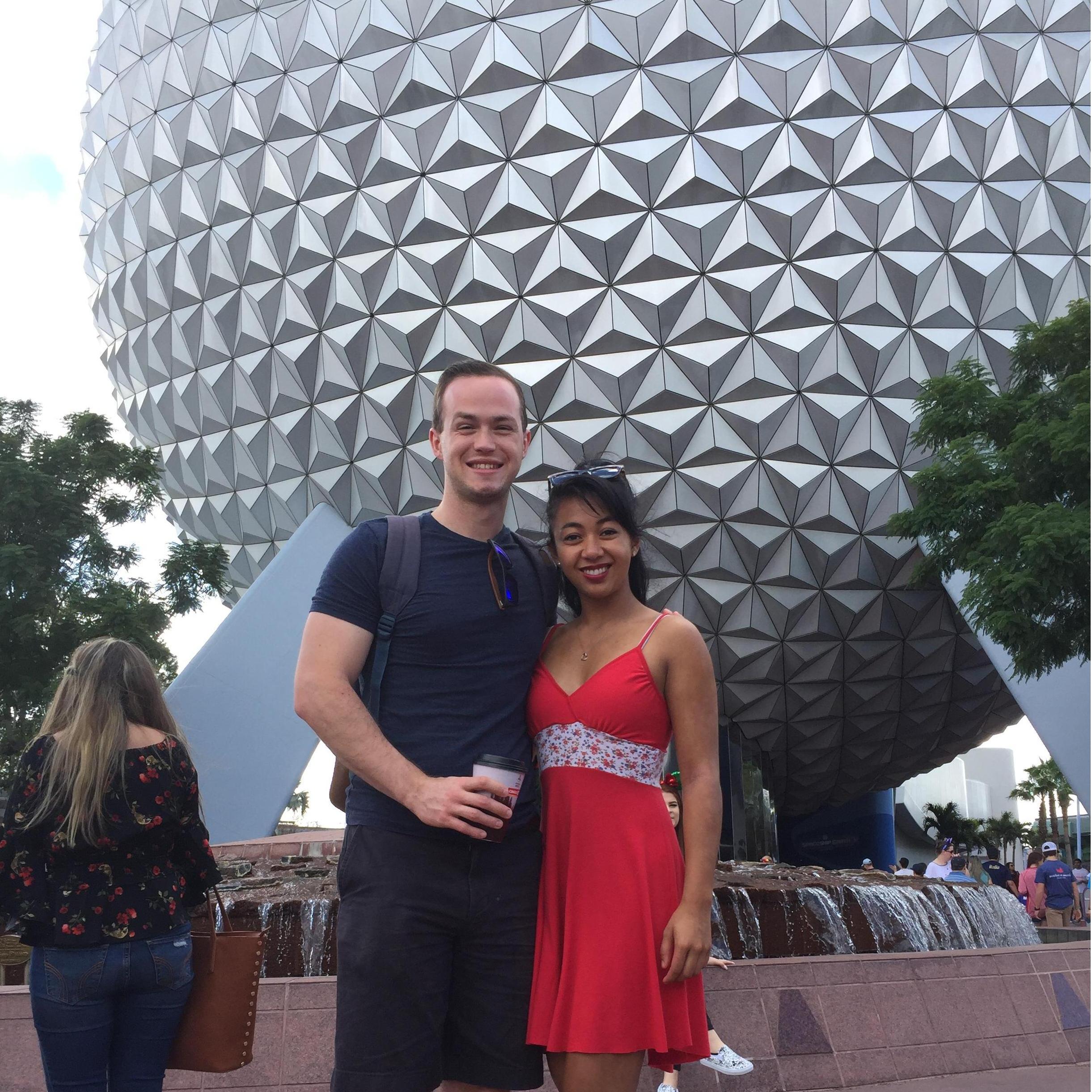 Alexandra and I LOVE Disney! Her family took us to Epcot in Disneyworld to celebrate New Years Eve in 2018.