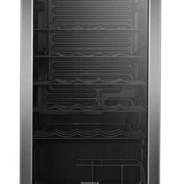 Insignia™ - 29 Bottle Wine Cooler with ENERGY STAR Certification - Stainless Steel Look