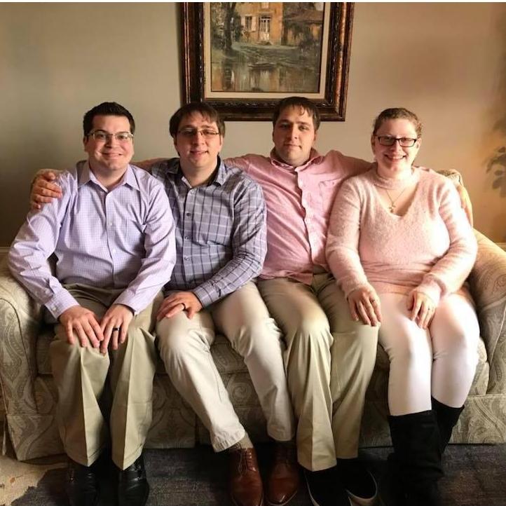 this was a group photo from left to right: Kirby, Ryan, Justin, and Nicole