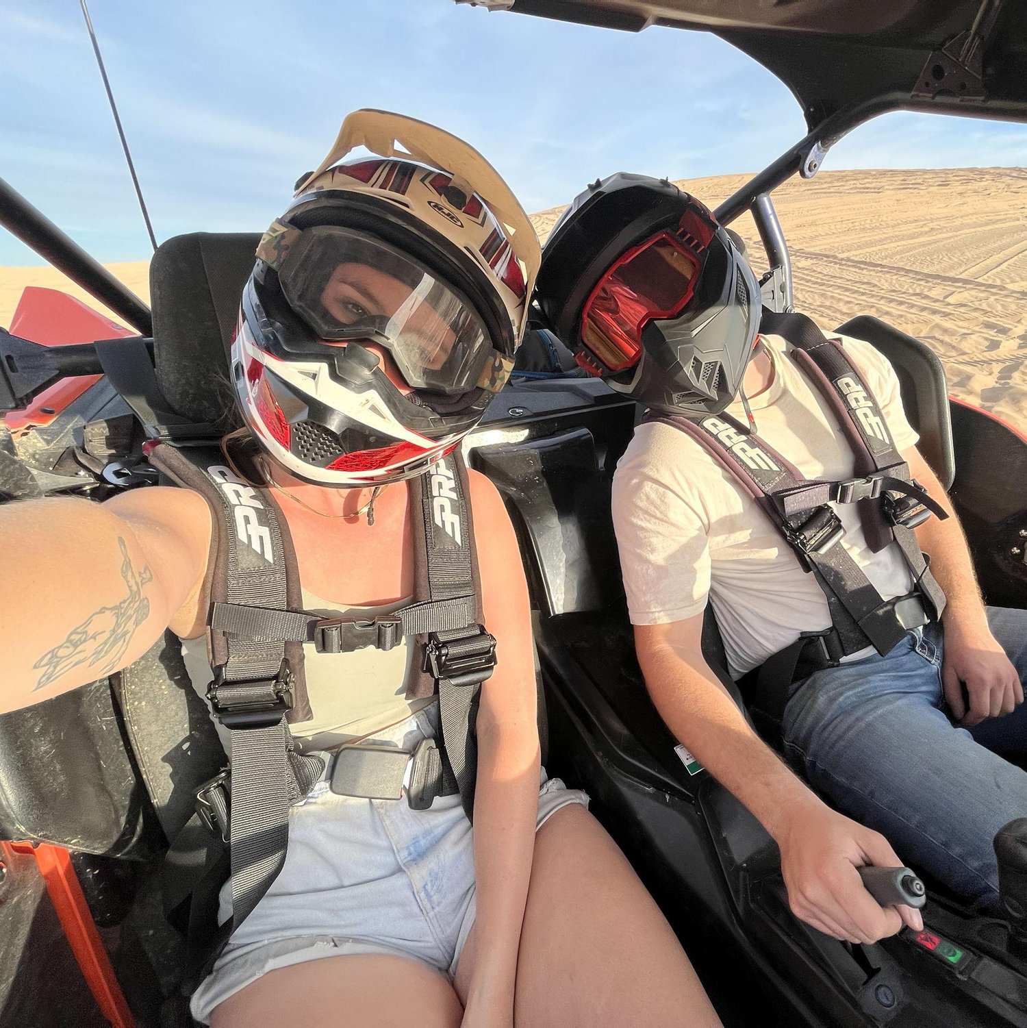 This was our trip to Glamis, CA during our first spring together. Coolest guy ever.
