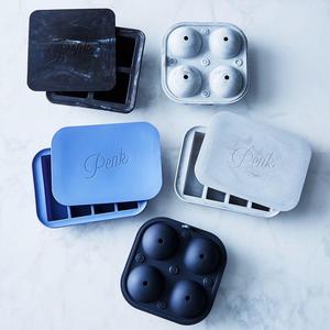 Cocktail Ice Cube Trays with Lid (Set of 3)