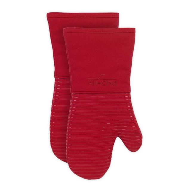 All-Clad Silicone Oven Mitts in Chili (Set of 2)
