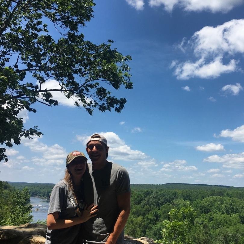 Our first Instagram official picture during our first hike in May 2019 (only 6 months after we started dating). Will got to see just how outdoorsy Alissa was!
