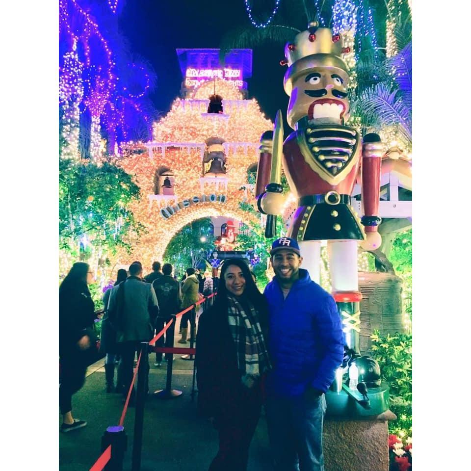 Christmas Time! Karina loves to visit Christmas lights.