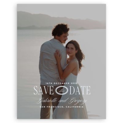 Light Sky, Blue Wedding Digital Save the Date - Querido Photo