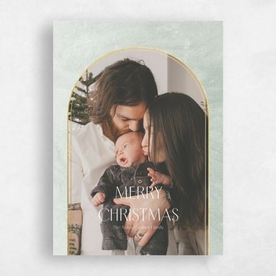 Green Holiday Card - Goldcoast Foil