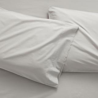 Washed Organic Cotton Pillowcases, Set of 2