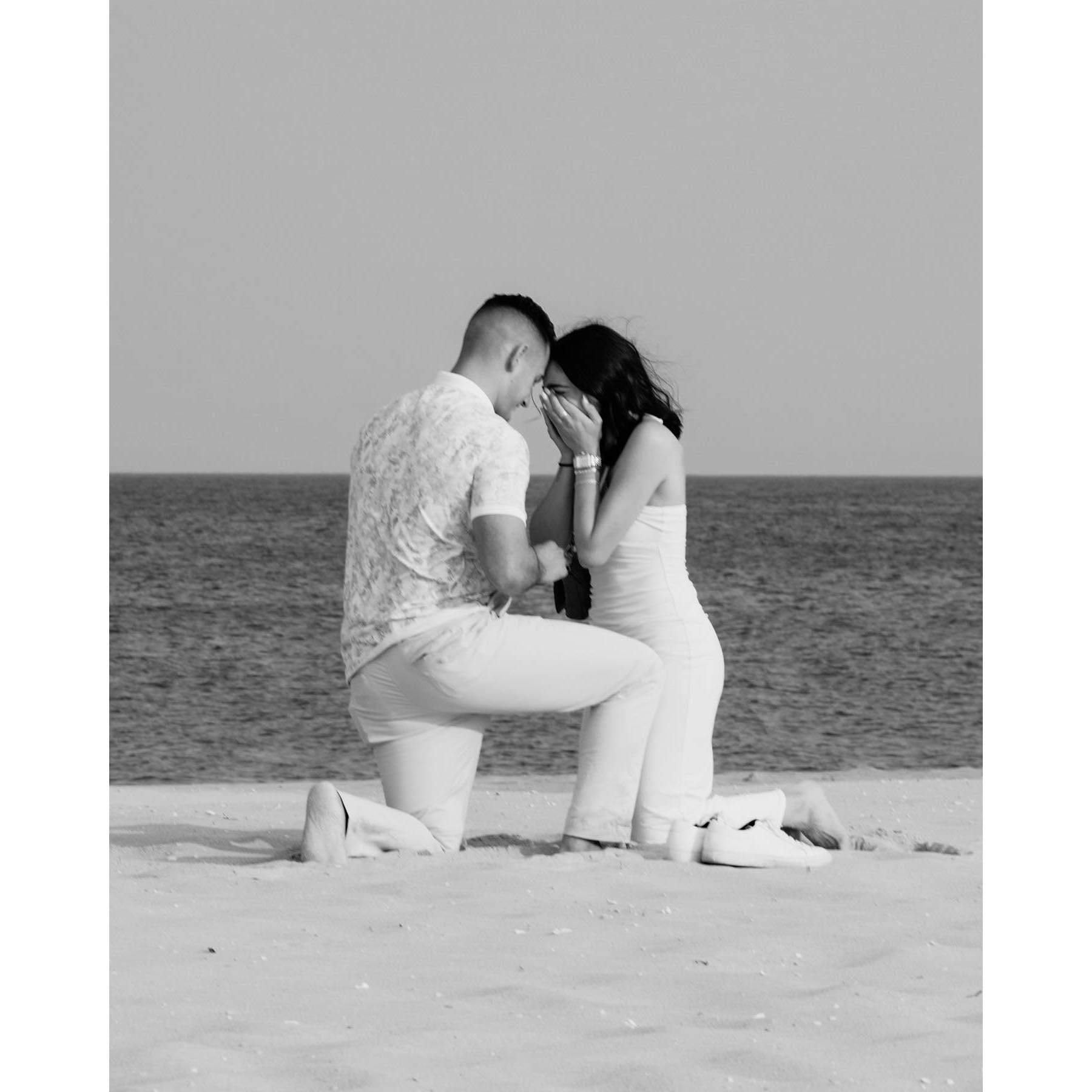 The moment I said yes!!