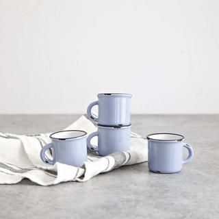 Tinware Espresso Mug, Set of 4