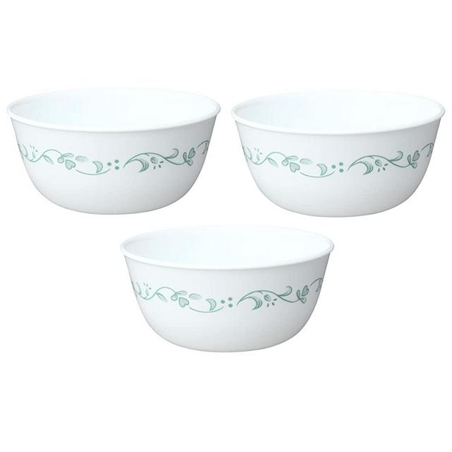 Corelle Livingware 28-Ounce Super Soup/Cereal Bowl, White, Set of 3