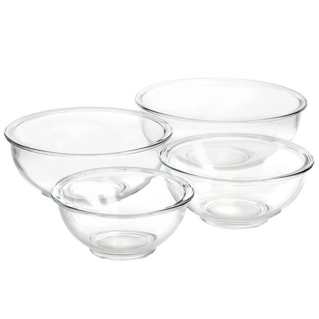 Martha Stewart Glass Nesting Bowl Set, 4-Piece