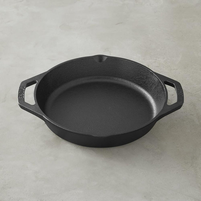 Lodge Cast-Iron Double-Handled Skillet, 10 1/4"
