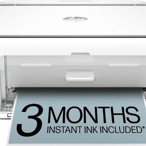 HP - DeskJet 2855e Wireless AI-Enabled All-in-One Inkjet Printer with 3 Months of Instant Ink - White