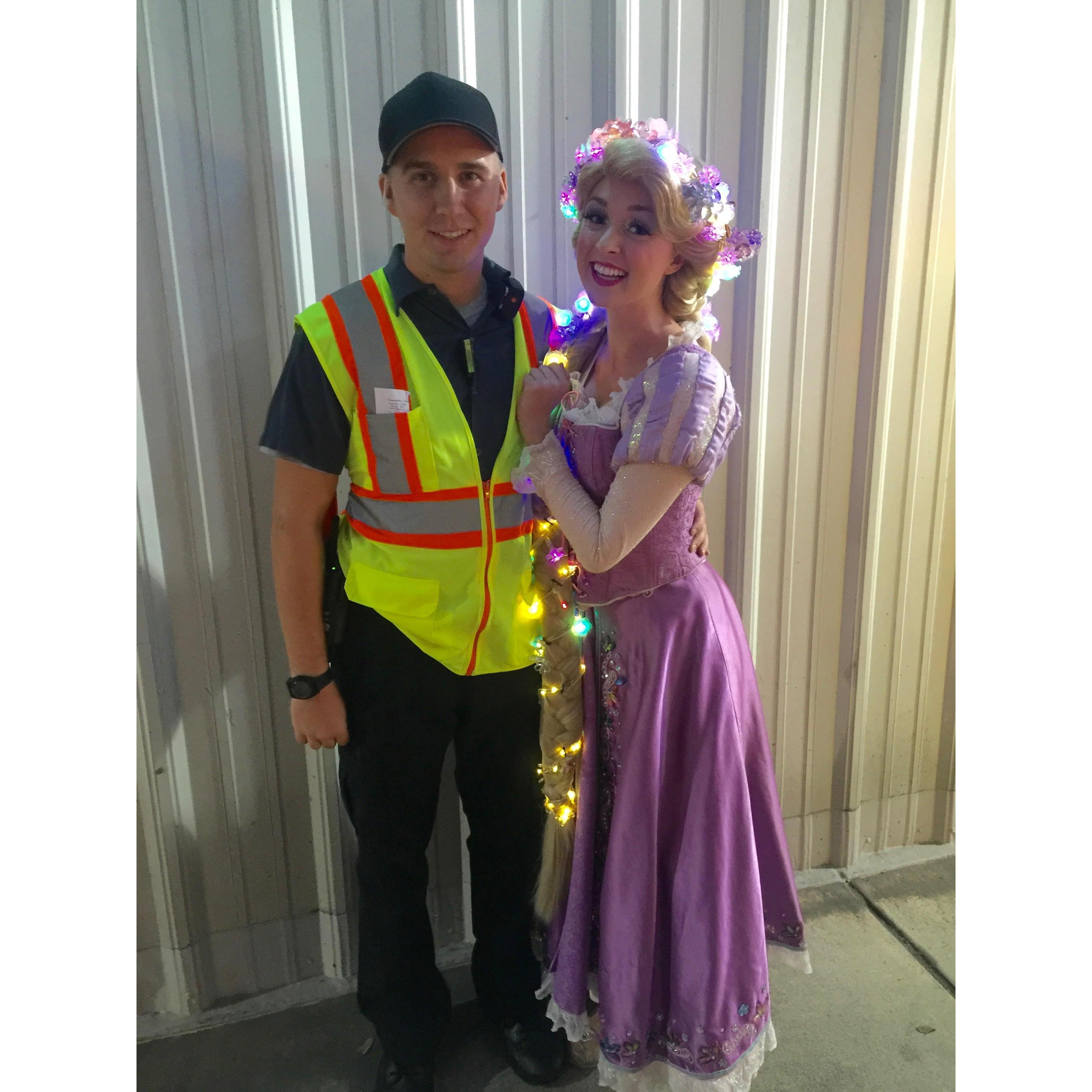 It was such a special time working on Paint the Night together, where we first met and began our relationship. We loved going to Denny's for milkshakes and long chats after these late night shifts.